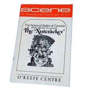 Vintage SCENE Program Dec 1972 National Ballet The Nutcracker O'Keefe Centre